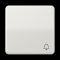 Jung Wippe 1fach, Symbol Klingel, Duroplast, Serie CD, lichtgrau CD590KLG