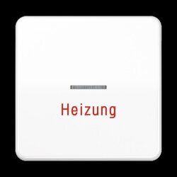 Jung Wippe 1fach mit Lichtleiter, Heizung, Duroplast,...