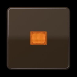 Jung Wippe 1fach mit Kalotte, Duroplast, Serie CD, braun...