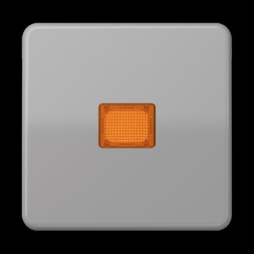 Jung Wippe 1fach mit Kalotte, Duroplast, Serie CD, grau CD590KOGR