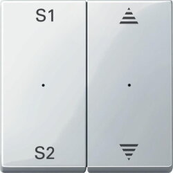 Merten Serienwippe MEG5227-0319 2fach polarweiss glaenzend