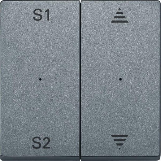 Merten Serienwippe MEG5227-0460 2fach aluminium