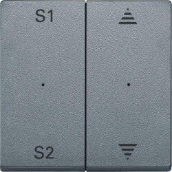 Merten Serienwippe MEG5227-0460 2fach aluminium