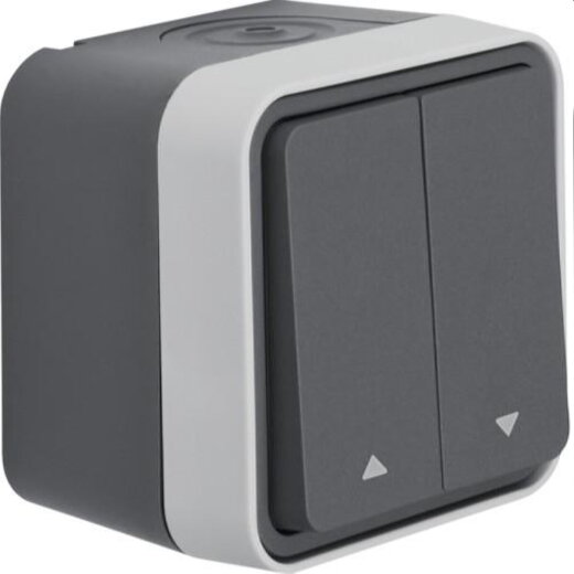 Berker Jalousietaster M3mit Wippe W.1 grau