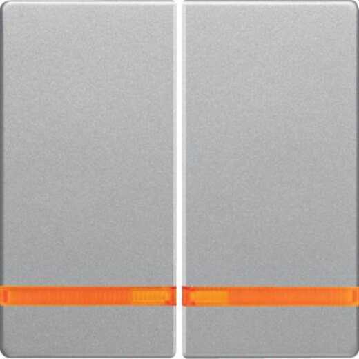 Berker Wippe M3mit Linse Q1/Q3 alu samt lackiert