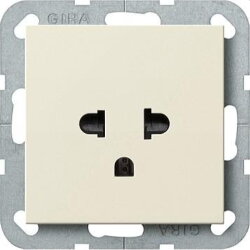 Gira Steckdose 284001 EURO-US System 55 cremeweiss