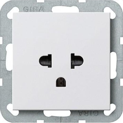 Gira Steckdose 284003 EURO-US System 55 reinweiss