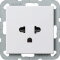 Gira Steckdose 284003 EURO-US System 55 reinweiss