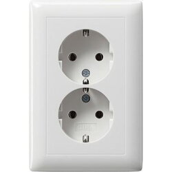 Gira SCHUKO-Doppel-Steckdose 078203 kompakt Standard 55...