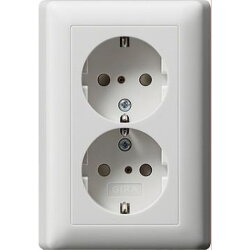 Gira SCHUKO-Doppel-Steckdose 078327 KS System 55...
