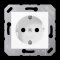 Jung SCHUKO Steckdose, 16 A 250 V ~, SAFETY+, Thermoplast, 50 x 50 mm, alpinweiß CD5120BFKIWW