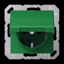 Jung SCHUKO Steckdose, 16 A 250 V ~, Klappdeckel,...