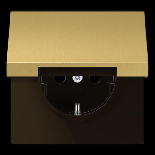 Jung SCHUKO Steckdose, 16 A 250 V ~, Messing, Serie LS, Messing classic ME1520KIKLC