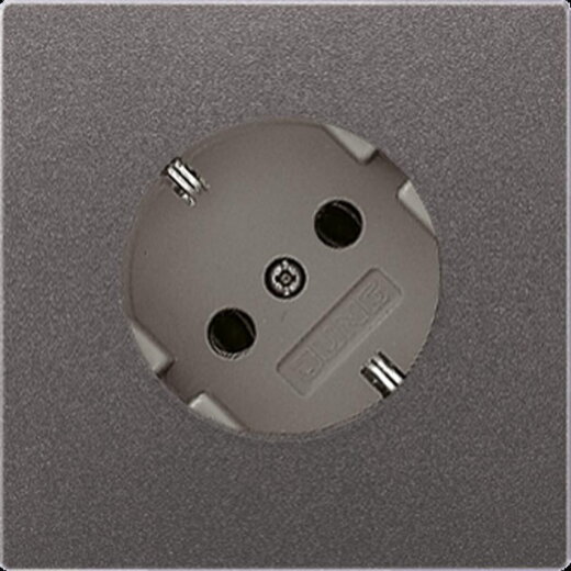 Jung SCHUKO®-Steckdose 45°, 16 A 250 V ~, Aluminium lackiert, Serie LS, anthrazit AL2520-45AN