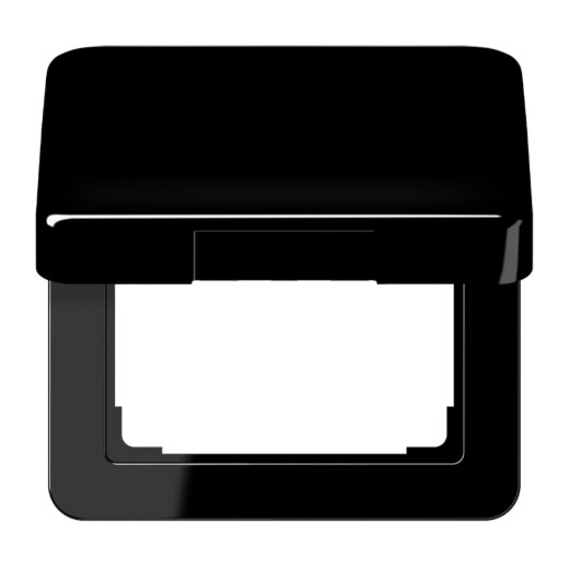 Jung Klappdeckel, Thermoplast, Serie CD, schwarz CD590KLSW