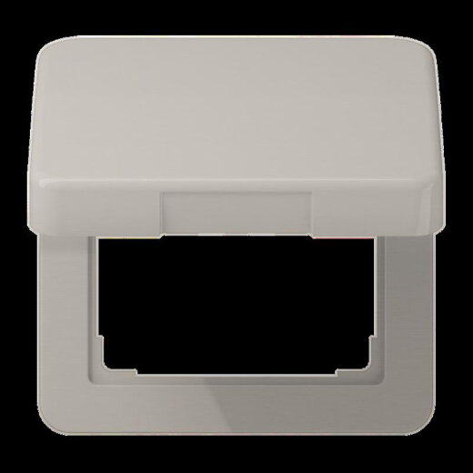 Jung Klappdeckel, Aluminium eloxiert, Serie CD, platin CD590KLPT