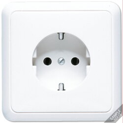 Jung SCHUKO Steckdose, 16 A 250 V ~, mit Rahmen,...