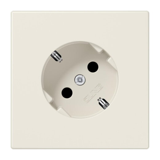 Jung SCHUKO®-Steckdose 45°, 16 A 250 V ~, Duroplast, Serie LS, weiß LS520-45