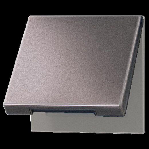Jung Klappdeckel mit Rückstellfeder, Aluminium lackiert, Serie LS, anthrazit (lackiertes Aluminium) AL2990KLAN