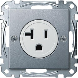 Merten Steckdoseneinsatz MEG2156-0460 20A aluminium System M