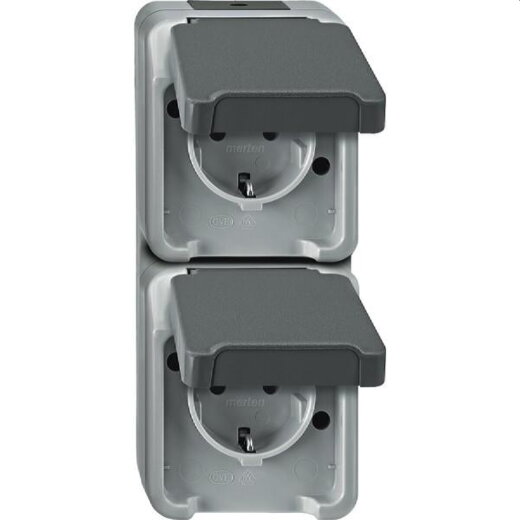 Merten SCHUKO-Steckdose MEG2329-8029 lichtgrau