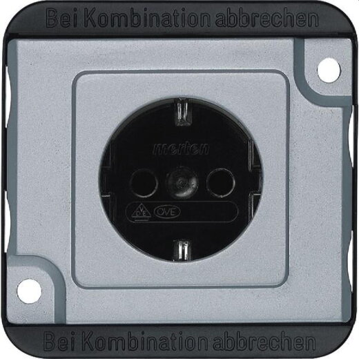 Merten SCHUKO-Steckdose MEG2400-7060 mattsilber