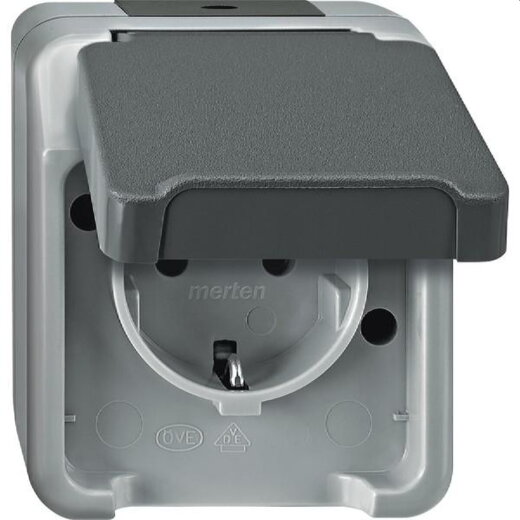Merten SCHUKO-Steckdose MEG2301-8029 lichtgrau