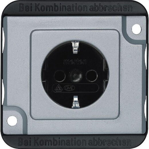 Merten SCHUKO-Steckdose MEG2300-7060 mattsilber