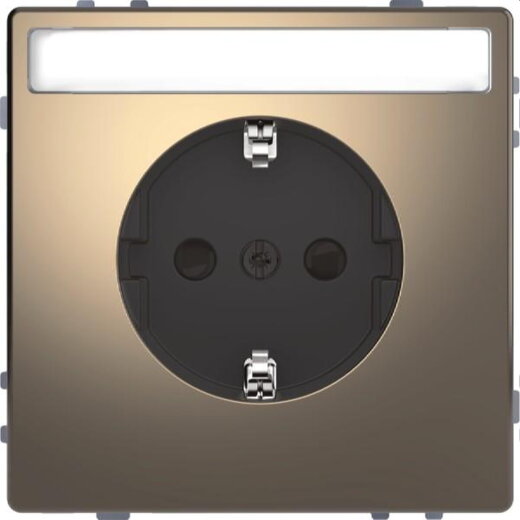 Merten SCHUKO-Steckdose Nickelmetallic System Design