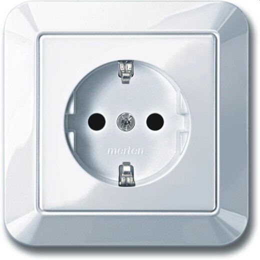 Merten SCHUKO-Steckdose MEG2300-1025 aktivweiss glaenzend 1-M