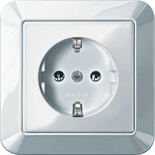 Merten SCHUKO-Steckdose MEG2301-1019 polarweiss glaenzend 1-M