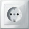 Merten SCHUKO-Steckdose MEG2300-1419 polarweiss glaenzend