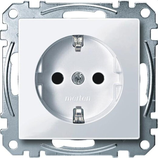 Merten SCHUKO-Steckdose MEG2400-0325 aktivweiss glaenzend