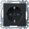 Merten SCHUKO-Steckdose MEG2401-0414 anthrazit System M