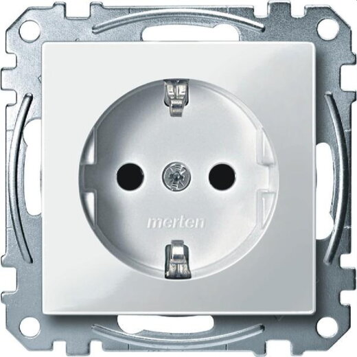 Merten SCHUKO-Steckdose MEG2400-0319 polarweiss glaenzend