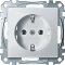 Merten SCHUKO-Steckdose MEG2401-0419 polarweiss System M