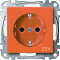 Merten SCHUKO-Steckdose MEG2300-0302 orange System M