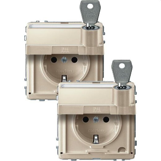 Merten SCHUKO-Steckdose MEG2318-7244 weiss AQUADESIGN