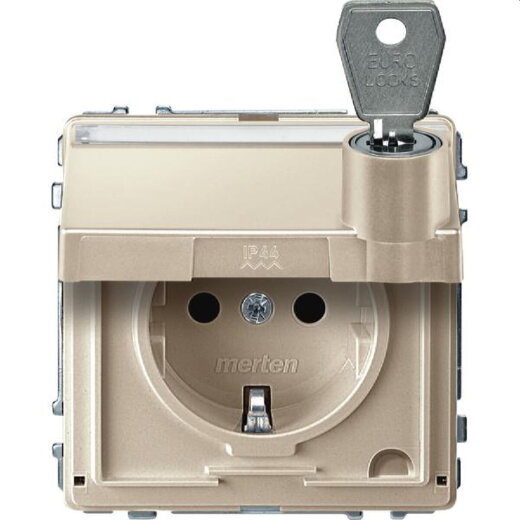 Merten SCHUKO-Steckdose MEG2316-7244 weiss AQUADESIGN