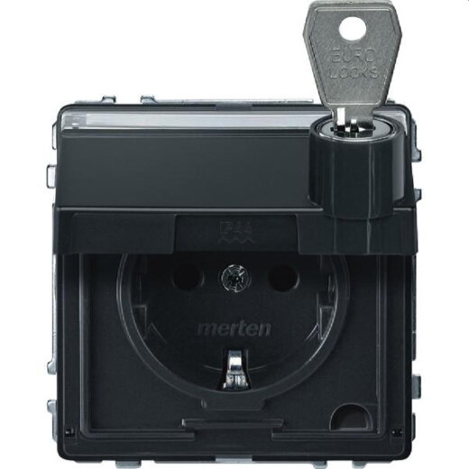 Merten SCHUKO-Steckdose MEG2317-7214 anthrazit AQUADESIGN