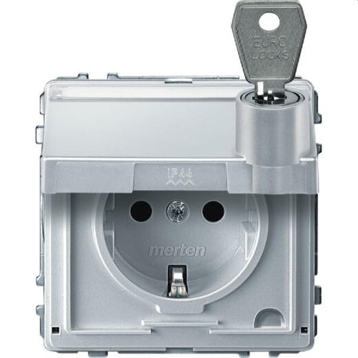 Merten SCHUKO-Steckdose MEG2316-7219 polarweiss AQUADESIGN