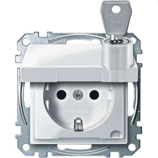 Merten SCHUKO-Steckdose MEG2315-0319 polarweiss glaenzend