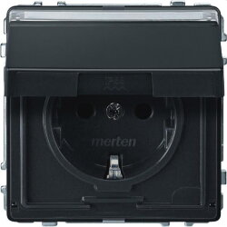 Merten SCHUKO-Steckdose MEG2312-7214 anthrazit AQUADESIGN