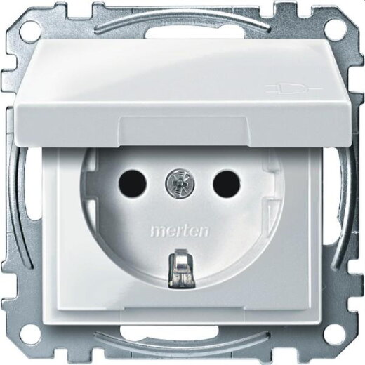 Merten SCHUKO-Steckdose MEG2310-0319 polarweiss glaenzend