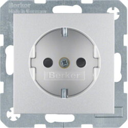 Berker SCHUKO-Steckdose M347231404 alu matt