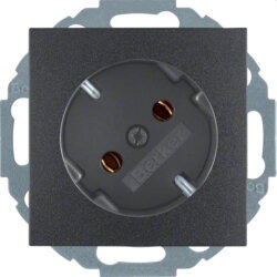 Berker SCHUKO-Steckdose M347271606 anthrazit matt