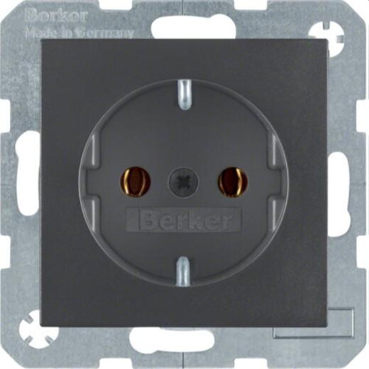 Berker SCHUKO-Steckdose M347431606 anthrazit matt