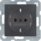 Berker SCHUKO-Steckdose M347431606 anthrazit matt