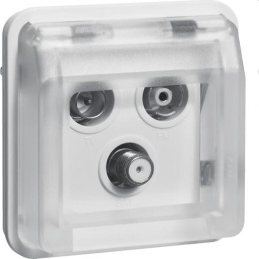 Berker Steckdoseneinsatz M33Loch SAT W.1 polarweiss