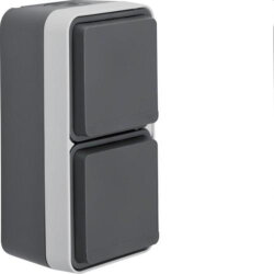 Berker SCHUKO-Steckdose M32fach senkrecht W.1 grau